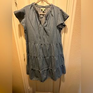 GUC Style & Co Denim A-Line Dress Size Large